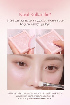İnci Taneleriyle Yoğun Işıltı Sunan Özel Tasarımlı Aydınlatıcı DASIQUE Luxe Glow Highlighter (#02 Pink Light)