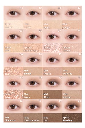 Mat ve Işıltılı Tonlardan Oluşan 20 Renkli Far Paleti DASIQUE Mood Shadow Palette (01 Warm Basic)
