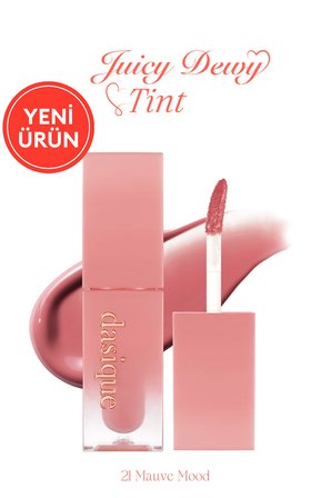 Yoğun Parlaklık ve Canlı Renkler Sunan Kalıcı Tint DASIQUE Juicy Dewy Tint (#21 Mauve Mood)