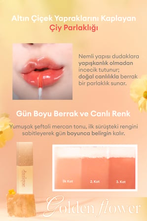 Yoğun Parlaklık ve Canlı Renkler Sunan Kalıcı Tint DASIQUE Juicy Dewy Tint (#24 Peach Fuzz)