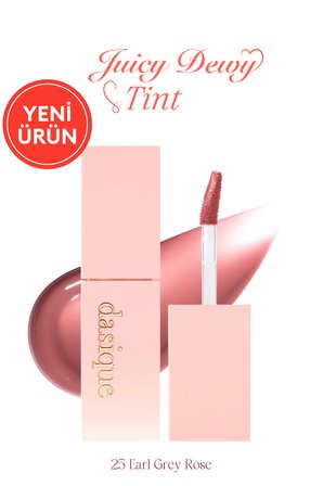 Yoğun Parlaklık ve Canlı Renkler Sunan Kalıcı Tint DASIQUE Juicy Dewy Tint (#25 Earl Grey Rose)