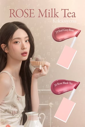Yoğun Parlaklık ve Canlı Renkler Sunan Kalıcı Tint DASIQUE Juicy Dewy Tint (#25 Earl Grey Rose)