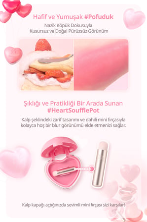 Yoğun Pigmentli Köpük Yapıda Kadife Bitişli Ruj & Allık DASIQUE Souffle Color Pot 14 Coldest Plum