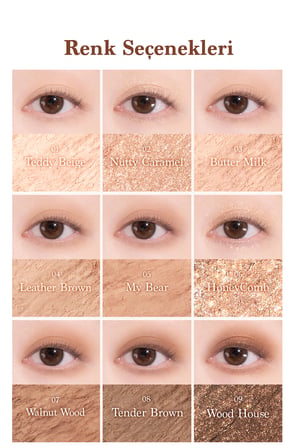 Mat ve Işıltılı Renk Seçenekleri Sunan Far Paleti DASIQUE Shadow Palette (#28 Brown Bear)