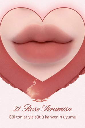 Yoğun Pigmentli Köpük Yapıda Kadife Bitişli Ruj & Allık DASIQUE Souffle Color Pot 21 Rose Tiramisu