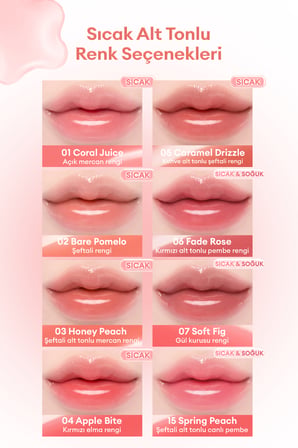 Nemlendirici ve Besleyici, Dudak Parlatıcısı DASIQUE Pure Water Lip Gloss (05 Caramel Drizzle)