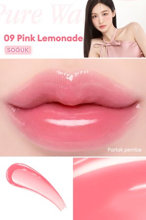 Nemlendirici ve Besleyici, Dudak Parlatıcısı DASIQUE Pure Water Lip Gloss (09 Pink Lemonade)
