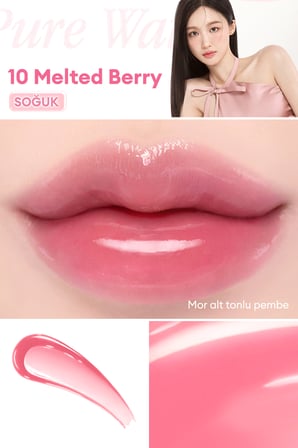 Nemlendirici ve Besleyici, Dudak Parlatıcısı DASIQUE Pure Water Lip Gloss (10 Melted Berry)