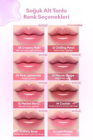 Nemlendirici ve Besleyici, Dudak Parlatıcısı DASIQUE Pure Water Lip Gloss (16 Love Flower)