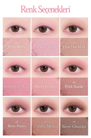 Mat Renk Seçenekleri Sunan Far Paleti DASIQUE Shadow Palette (33 Milky Berry)