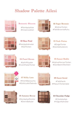 Mat Renk Seçenekleri Sunan Far Paleti DASIQUE Shadow Palette (33 Milky Berry)