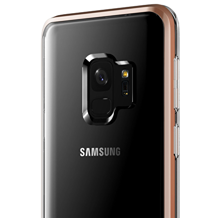 VRS Design Galaxy S9 Crystal Bumper Kılıf Blush Gold