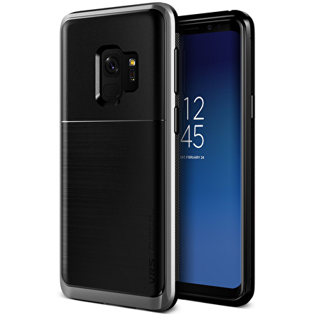 VRS Design Galaxy S9 High Pro Shield Kılıf Steel Silver