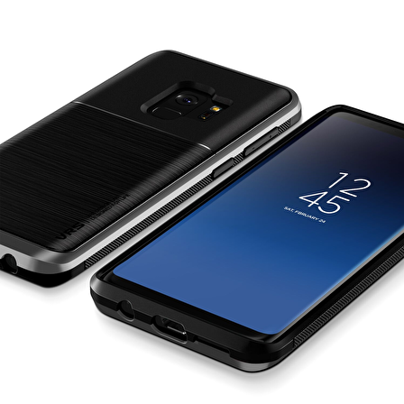 VRS Design Galaxy S9 High Pro Shield Kılıf Steel Silver