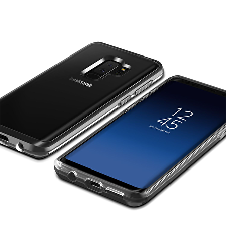 VRS Design Galaxy S9 Plus Crystal Bumper Kılıf Metallic Black