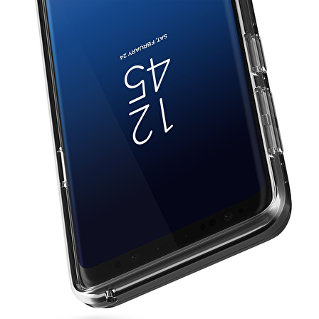 VRS Design Galaxy S9 Plus Crystal Bumper Kılıf Metallic Black