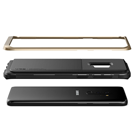 VRS Design Galaxy S9 Plus High Pro Shield Kılıf Shine Gold