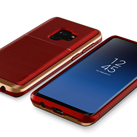 VRS Design Galaxy S9 High Pro Shield Kılıf Red Blush Gold