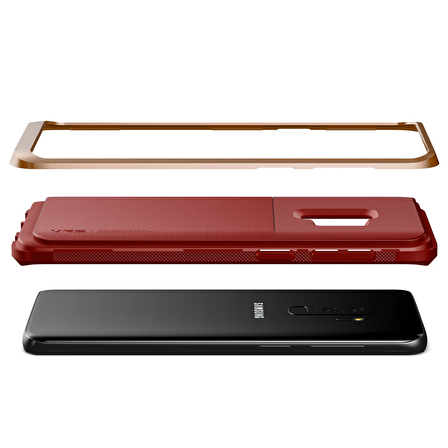 VRS Design Galaxy S9 Plus High Pro Shield Kılıf Red Blush Gold