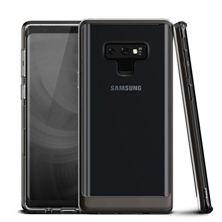 VRS Design Galaxy Note 9 Crystal Bumper Kılıf Metallic Black