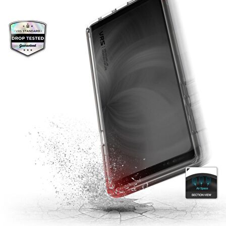 VRS Design Galaxy Note 9 Crystal Bumper Kılıf Metallic Black