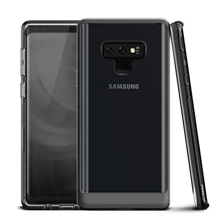 VRS Design Galaxy Note 9 Crystal Bumper Kılıf Steel Silver