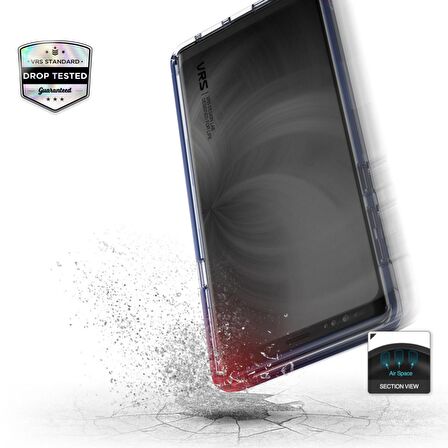 VRS Design Galaxy Note 9 Crystal Bumper Kılıf Purple