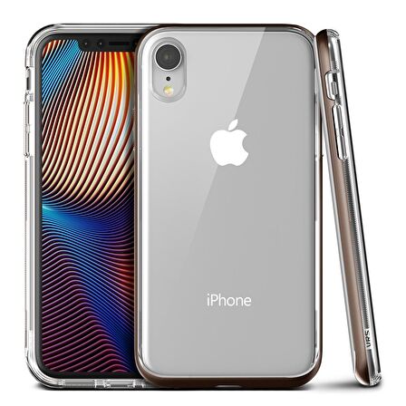 VRS iPhone XR Crystal Bumper Kılıf Brown