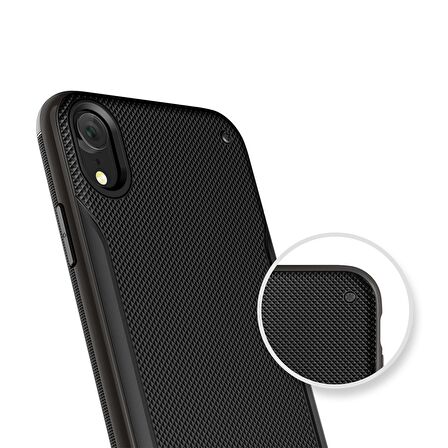 VRS iPhone XR High Pro Shield Kılıf Metallic Black
