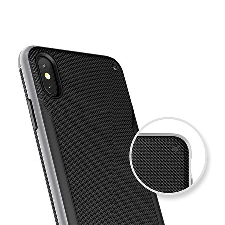VRS iPhone Xs Max High Pro Shield Kılıf Steel Silver