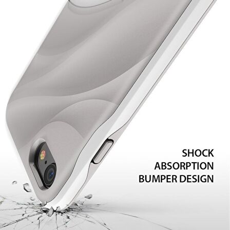 Ringke Wave iPhone 7/8 ile Uyumlu KIlıf Gray White