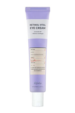 Retinol Göz Kremi Yeni Başlayanlar Için Göz Çevresi Aydınlatıcı Retinol Vital Eye Cream 40ml