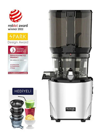 Kuvings AUTO10 Hands-Free Yavaş Sıkım Slow Juicer Meyve Sıkacağı Gri