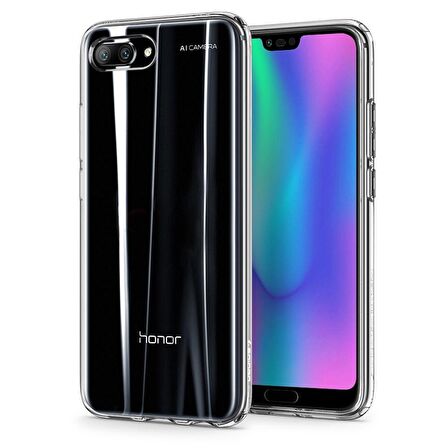 Spigen Honor 10 ile Uyumlu Kılıf Liquid Crystal 4 Tarafı Koruma