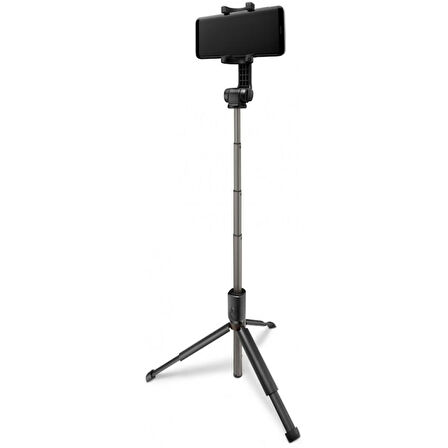 Spigen S540W Tripod Kumandalı Kablosuz Bluetooth Selfie Çubuğu 000SS24111 Siyah