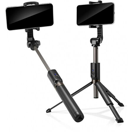 Spigen S540W Tripod Kumandalı Kablosuz Bluetooth Selfie Çubuğu 000SS24111 Siyah