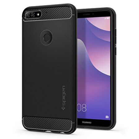 Spigen Huawei Y7 Prime 2018/Y7 2018/Nova 2 Lite/Enjoy 8 ile Uyumlu Kılıf Rugged Armor
