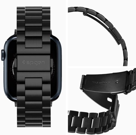 Spigen Apple Watch 44mm / 42mm (Seri 1/2/3/4/5/6/SE ile Uyumlu) Kayış Modern Fit Black - 062MP25403 Outlet