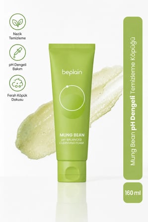 Beplain Mung Bean pH Dengeli Makyaj Temizleme Köpüğü 160ml