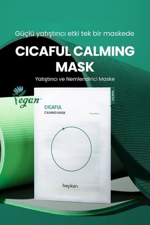 Beplain Cicaful Yüz Maskesi Yatıştırıcı Nemlendirici Vegan 27 gr