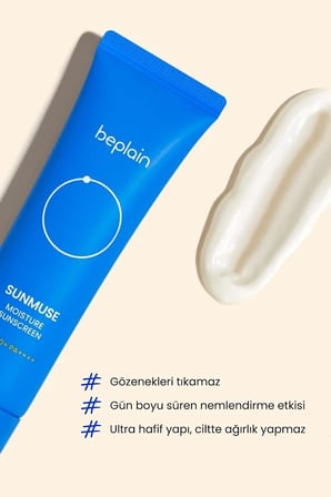Beplain Sunmuse Nemlendirici Güneş Kremi SPF50+ PA++++