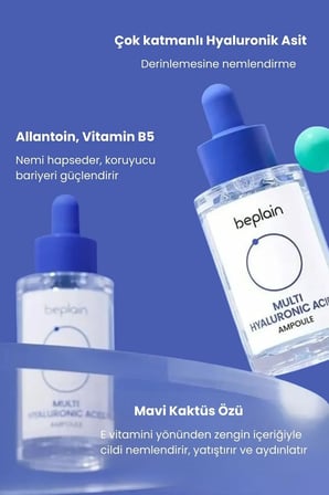 Beplain Multi Hyaluronik Asit Yüz Serumu 30ml 8 Tip