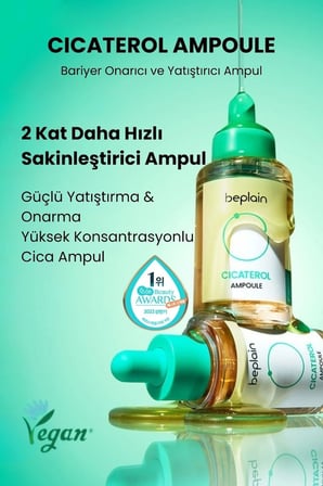 Beplain Cicaterol Bariyer Onarıcı ve Yatıştırıcı Yüz Serumu 30ml
