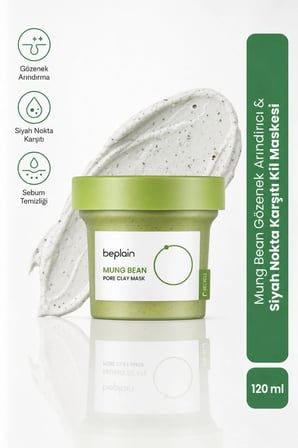 Beplain Mung Bean Pore Clay Mask Yüz Maskesi Gözenek ve Siyah Nokta Karşıtı