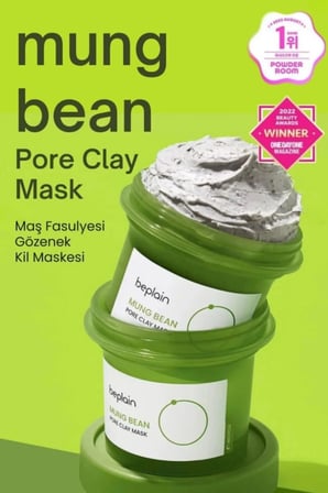 Beplain Mung Bean Pore Clay Mask Yüz Maskesi Gözenek ve Siyah Nokta Karşıtı