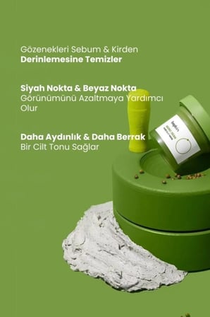 Beplain Mung Bean Pore Clay Mask Yüz Maskesi Gözenek ve Siyah Nokta Karşıtı
