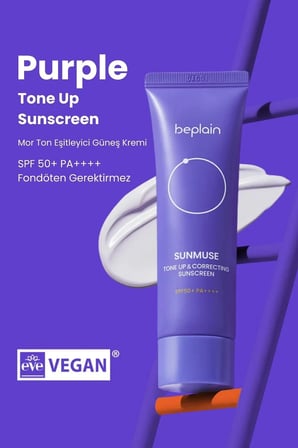 Bepain Sunmuse Tone Up & Correcting Güneş Kremi Renk Eşitleyici SPF50+ PA++++ 50 ml
