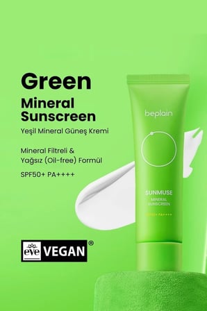 Beplain Sunmuse Mineral Güneş Kremi SPF50+ PA++++ 50ml