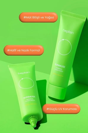 Beplain Sunmuse Mineral Güneş Kremi SPF50+ PA++++ 50ml