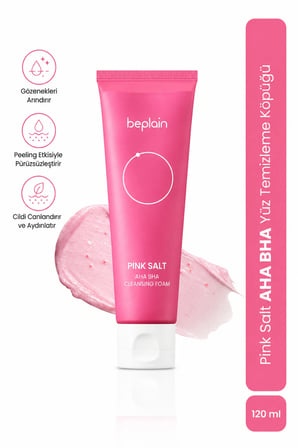 Beplain Pink Salt AHA BHA Yüz Temizleme Köpüğü 120 ml
